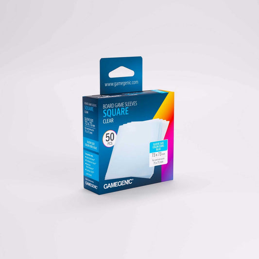 Gamegenic Board Game Sleeves Square Clear (50 ct.)