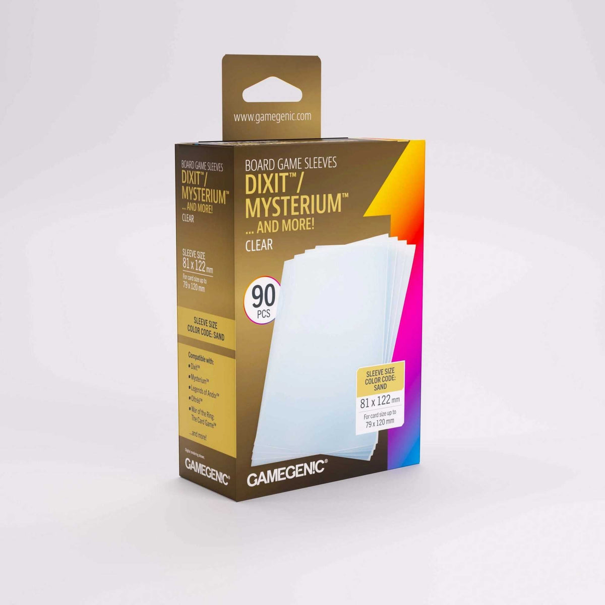 Gamegenic Board Game Sleeves Dixit Clear – 90 Pack
