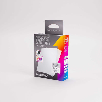 Gamegenic Board Game Sleeves Standard Card Game Clear Matte (50)