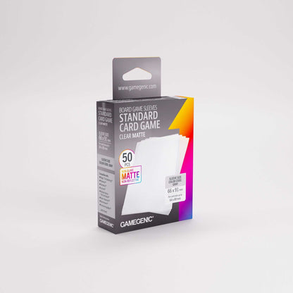 Gamegenic Board Game Sleeves Standard Card Game Clear Matte (50)