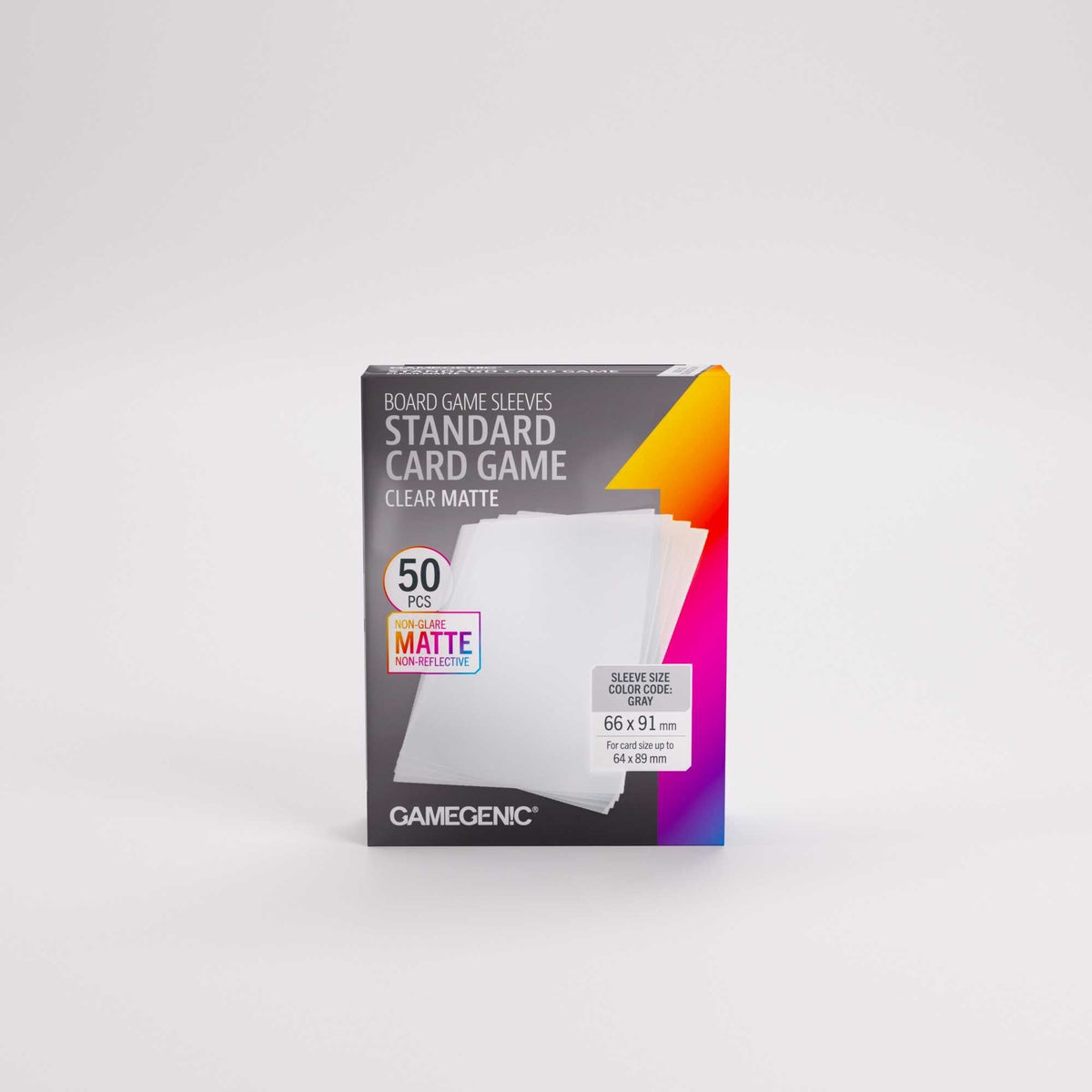Gamegenic Board Game Sleeves Standard Card Game Clear Matte (50)