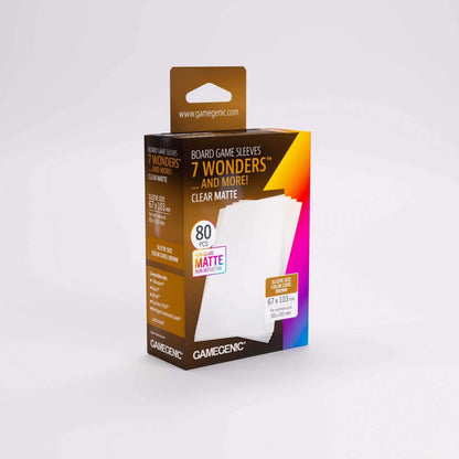 Gamegenic Board Game Sleeves 7 Wonders Clear Matte (80 ct.)
