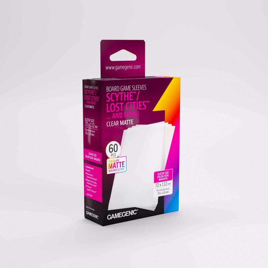 Gamegenic Board Game Sleeves Scythe Clear Matte (60 ct.)