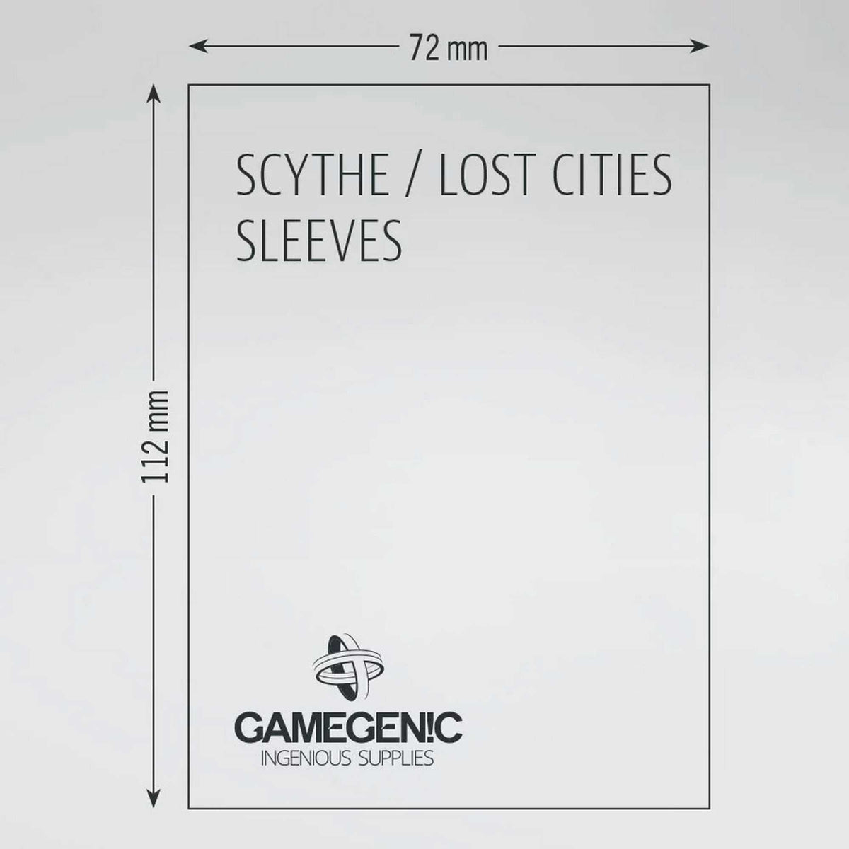 Gamegenic Board Game Sleeves Scythe Clear Matte (60 ct.)