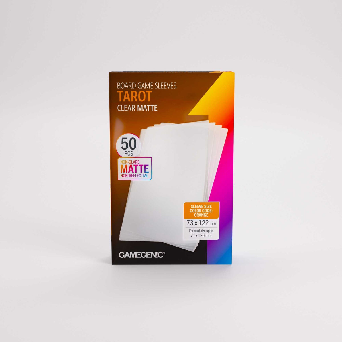 Gamegenic Board Game Sleeves Tarot Clear Matte (50 ct.)
