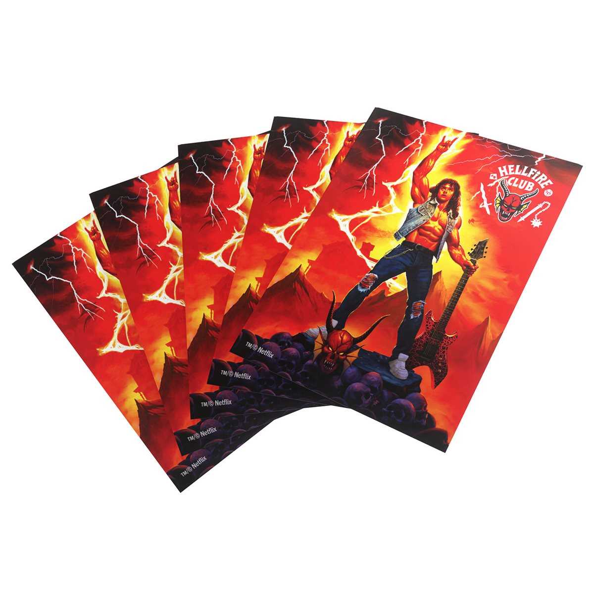 Gamegenic Stranger Things Hellfire Club Art Sleeves Eddie Munson