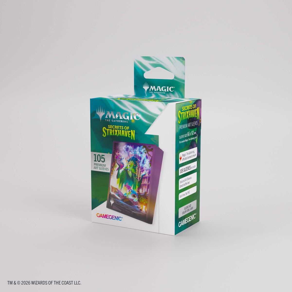 Gamegenic Magic: The Gathering Secrets of Strixhaven Premium Art Sleeves – Commander 5