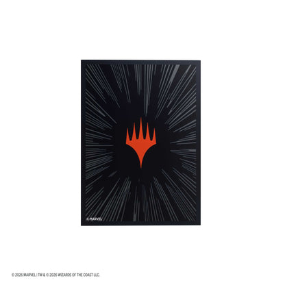 Gamegenic Magic: The Gathering Marvel Super Heroes Premium Double Sleeving Pack 100 – Comic Burst Black