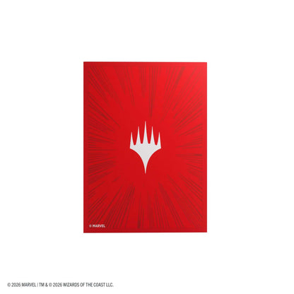 Gamegenic Magic: The Gathering Marvel Super Heroes Premium Double Sleeving Pack 100 – Comic Burst Red