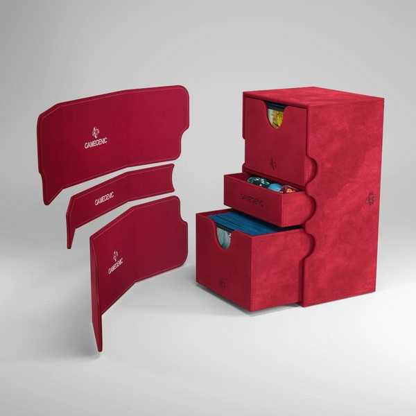 Gamegenic Stronghold 200+ XL Card Storage Box – Red