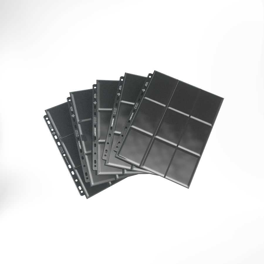 Gamegenic Sideloading 18-Pocket Pages – Black, 10 Pack