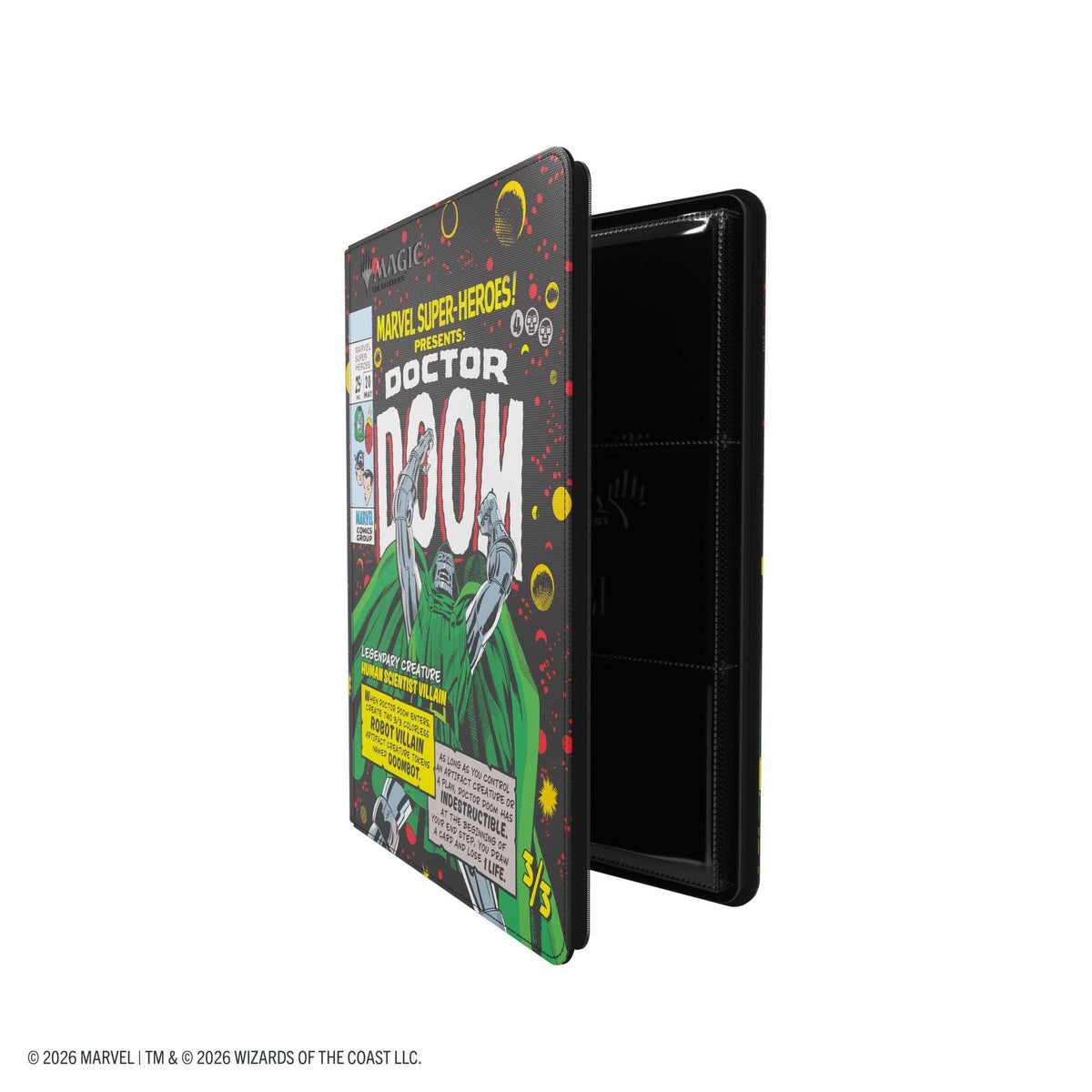 Gamegenic Magic: The Gathering Marvel Super Heroes Zip-Up Album 18-Pocket – Doctor Doom/Spider-Man