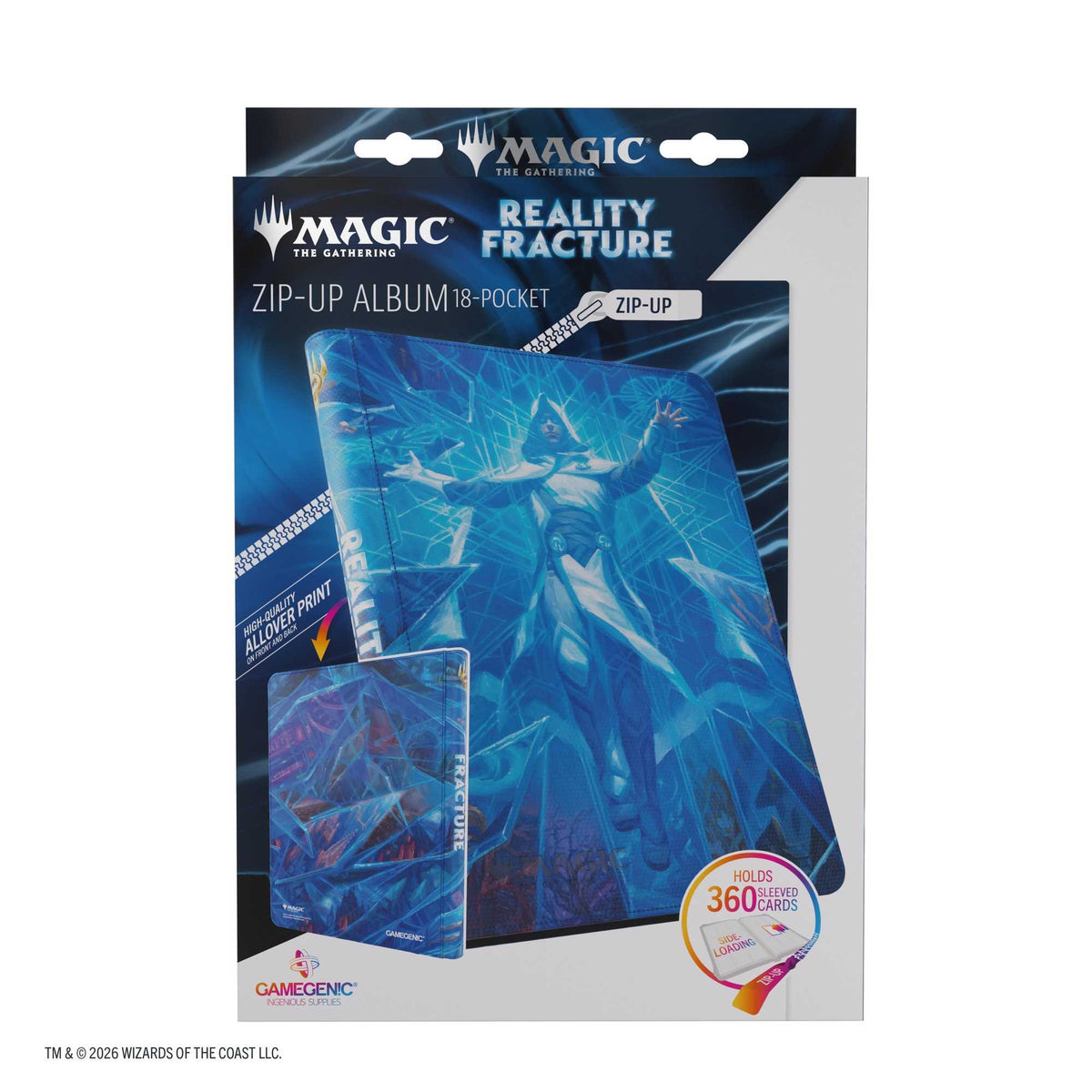 Gamegenic Magic: The Gathering Reality Fracture Zip-Up Album 18-Pocket – Overwrite the Multiverse