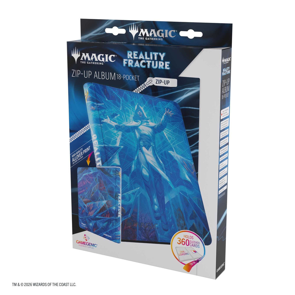 Gamegenic Magic: The Gathering Reality Fracture Zip-Up Album 18-Pocket – Overwrite the Multiverse