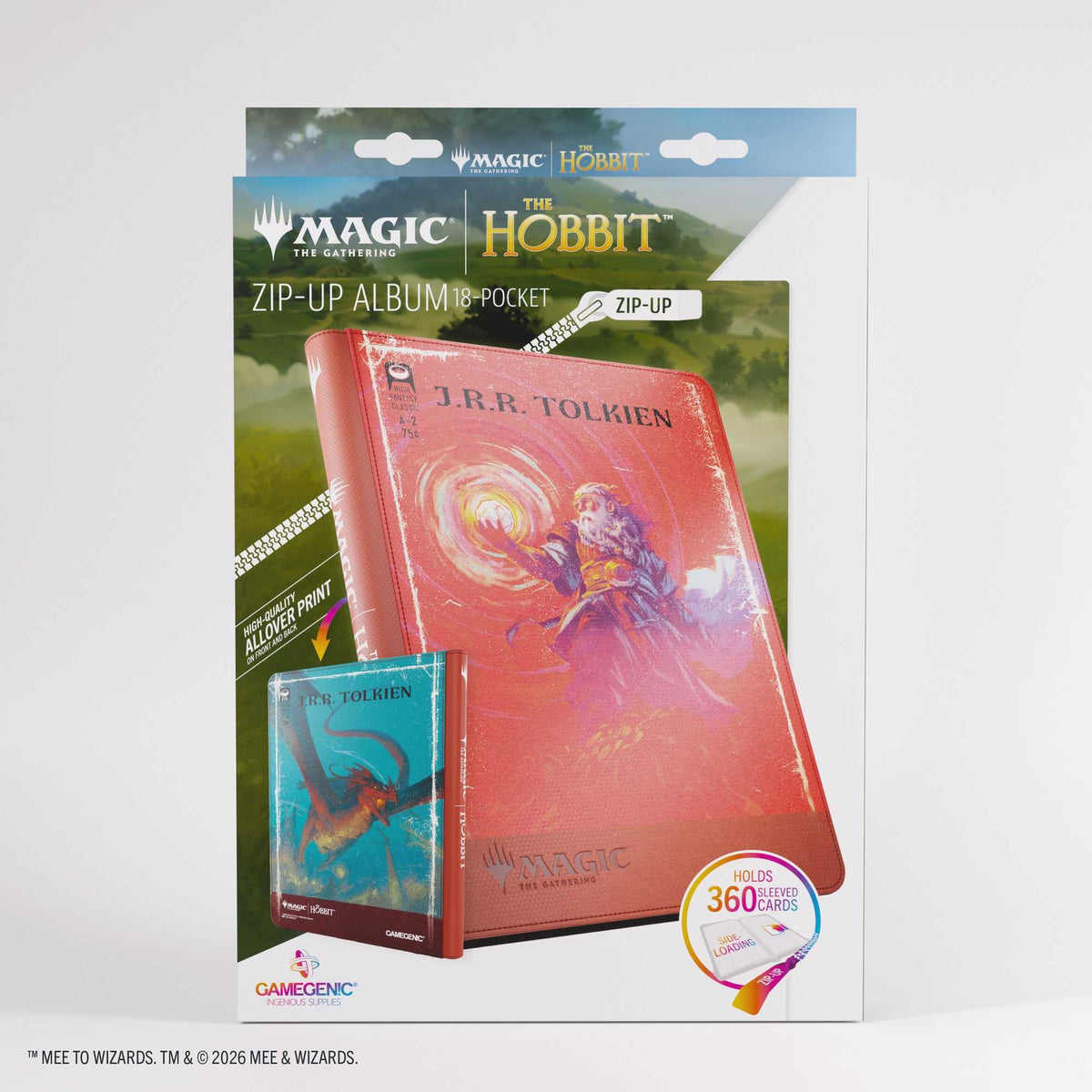 Gamegenic Magic: The Gathering The Hobbit Zip-Up Album 18-Pocket – The Arkenstone/Smaug, Worm of Dread