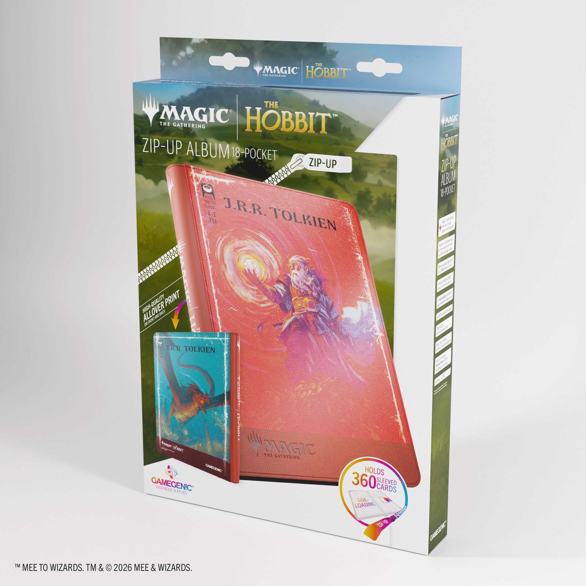 Gamegenic Magic: The Gathering The Hobbit Zip-Up Album 18-Pocket – The Arkenstone/Smaug, Worm of Dread