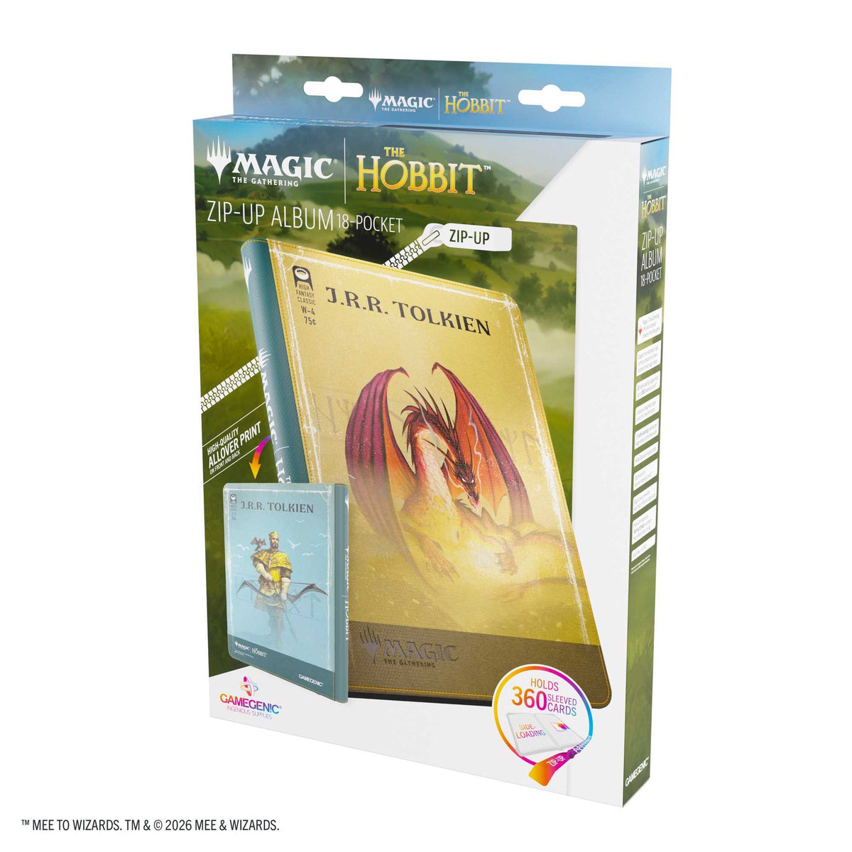 Gamegenic Magic: The Gathering The Hobbit Zip-Up Album 18-Pocket – Gleaming Splendor/The King of Dale