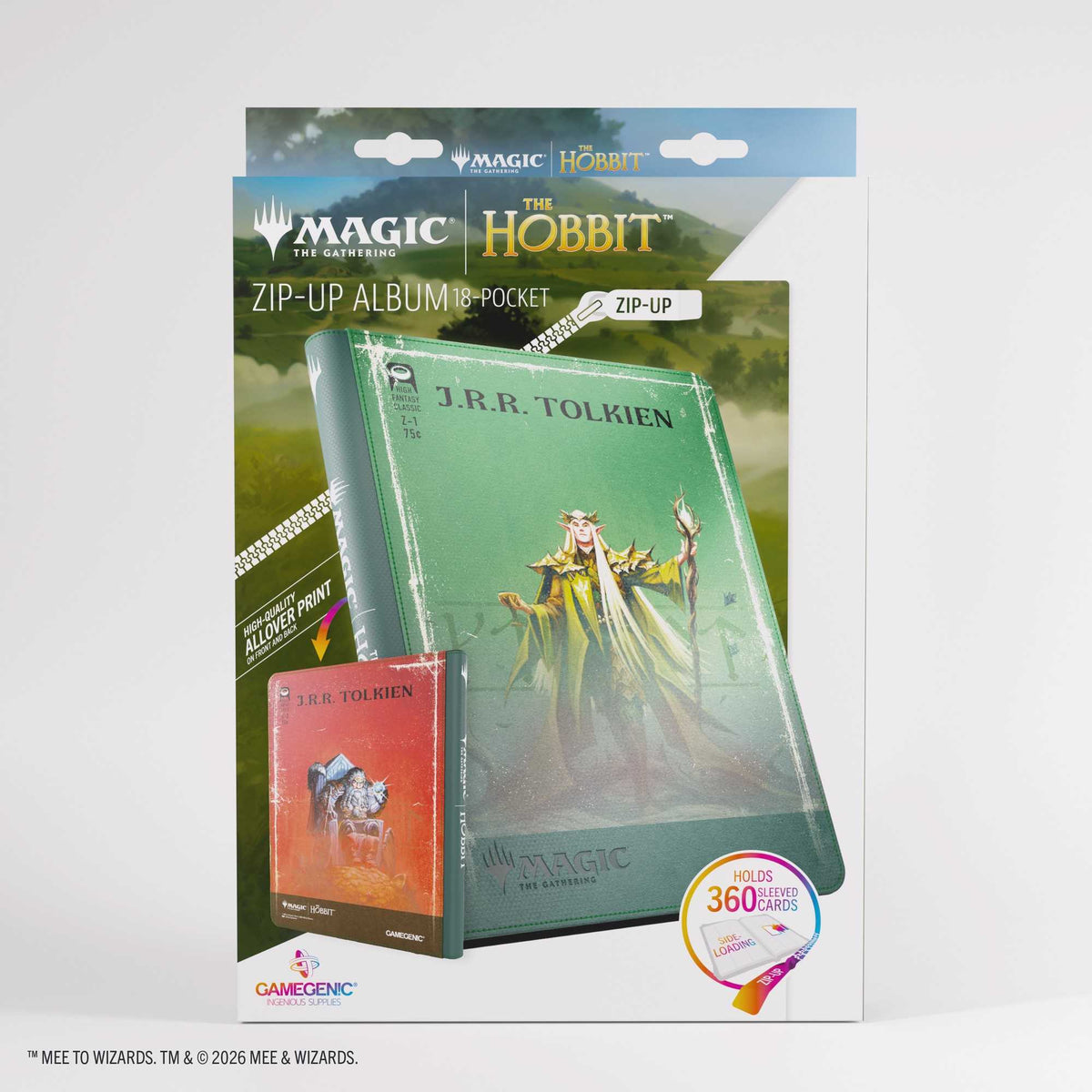 Gamegenic Magic: The Gathering The Hobbit Zip-Up Album 18-Pocket – Thranduil, the Elvenking/The Mountain-King