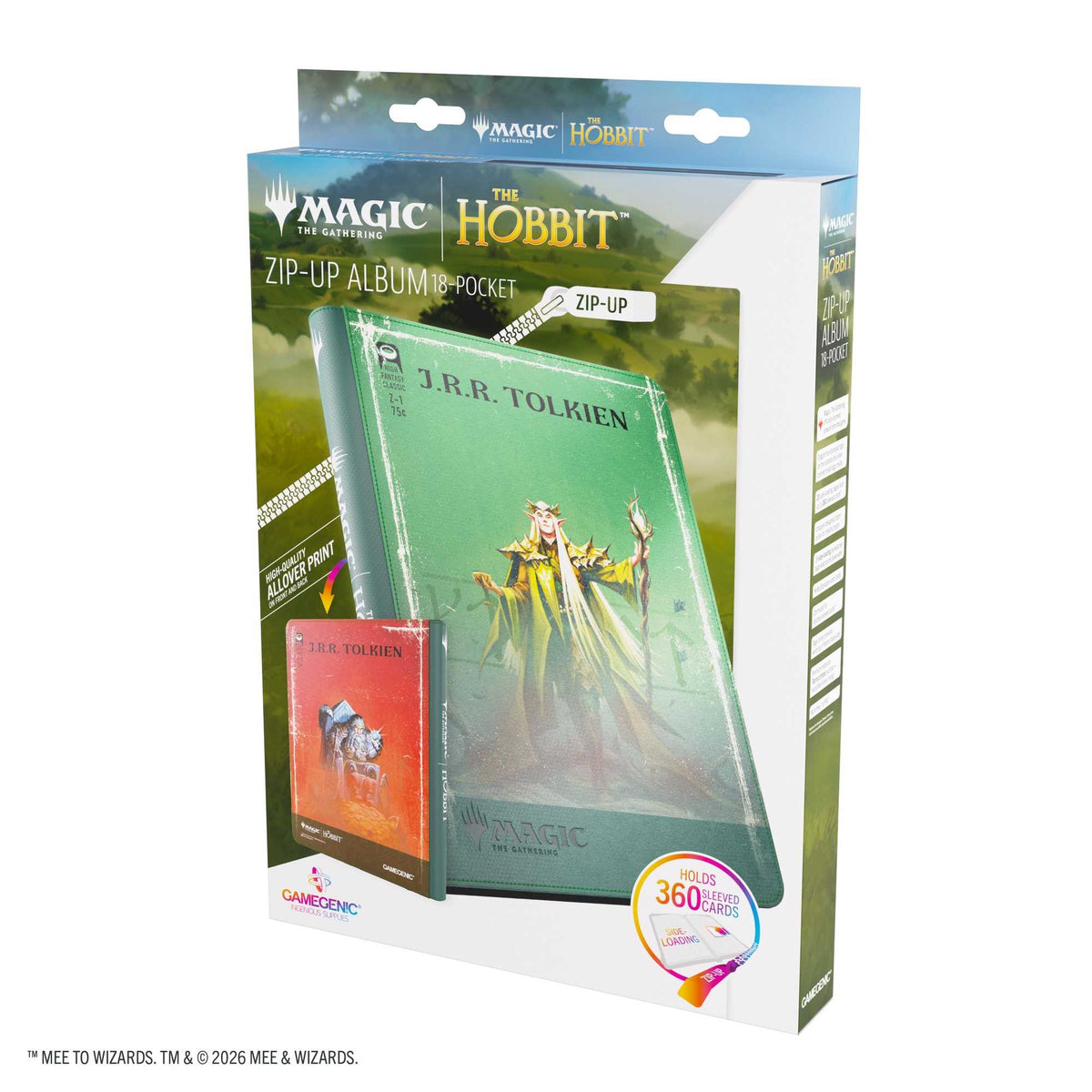 Gamegenic Magic: The Gathering The Hobbit Zip-Up Album 18-Pocket – Thranduil, the Elvenking/The Mountain-King