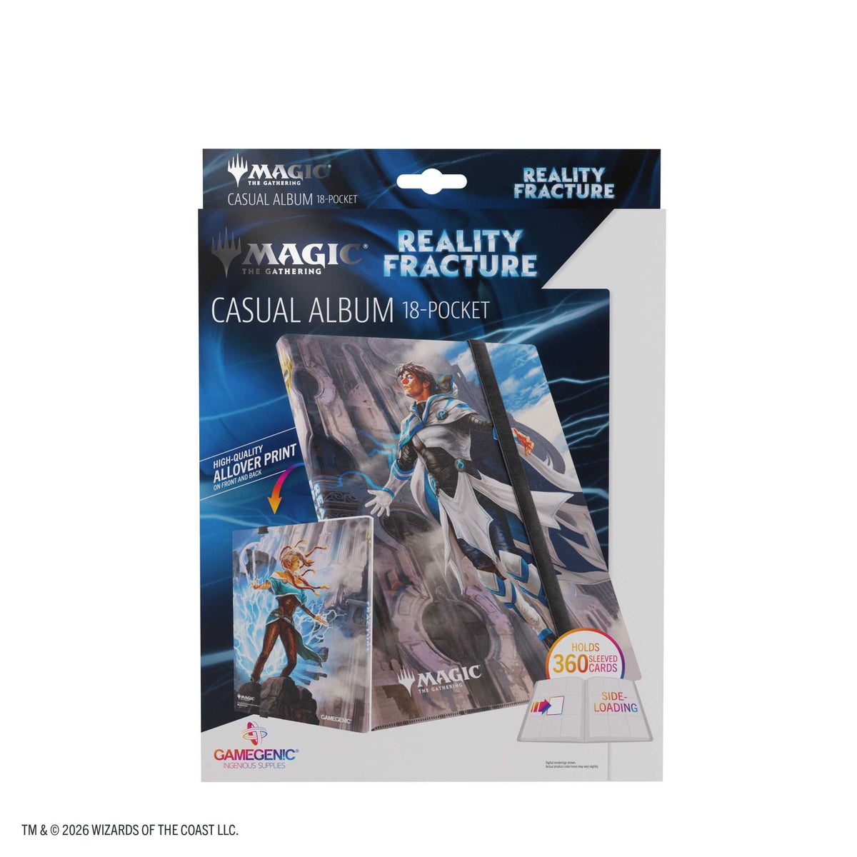 Gamegenic Magic: The Gathering Reality Fracture Casual Album 18-Pocket – Tam Beleren, Conflicted / Jace, Building Reality
