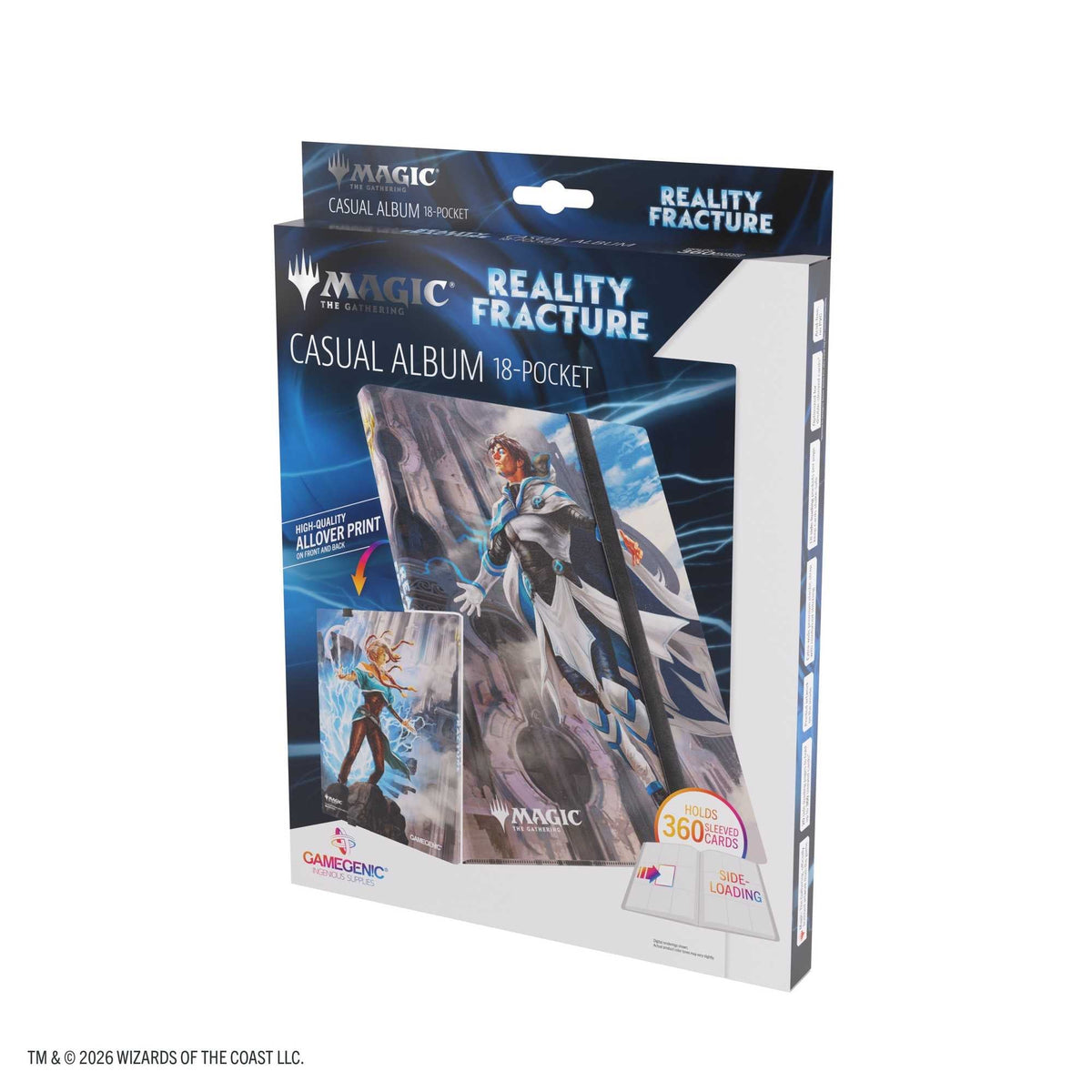 Gamegenic Magic: The Gathering Reality Fracture Casual Album 18-Pocket – Tam Beleren, Conflicted / Jace, Building Reality