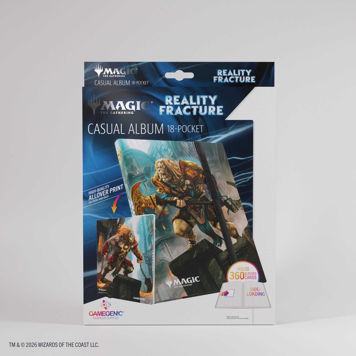 Gamegenic Magic: The Gathering Reality Fracture Casual Album 18-Pocket – Ajani, Path of Vengeance/Ajani, Counterattack Leader