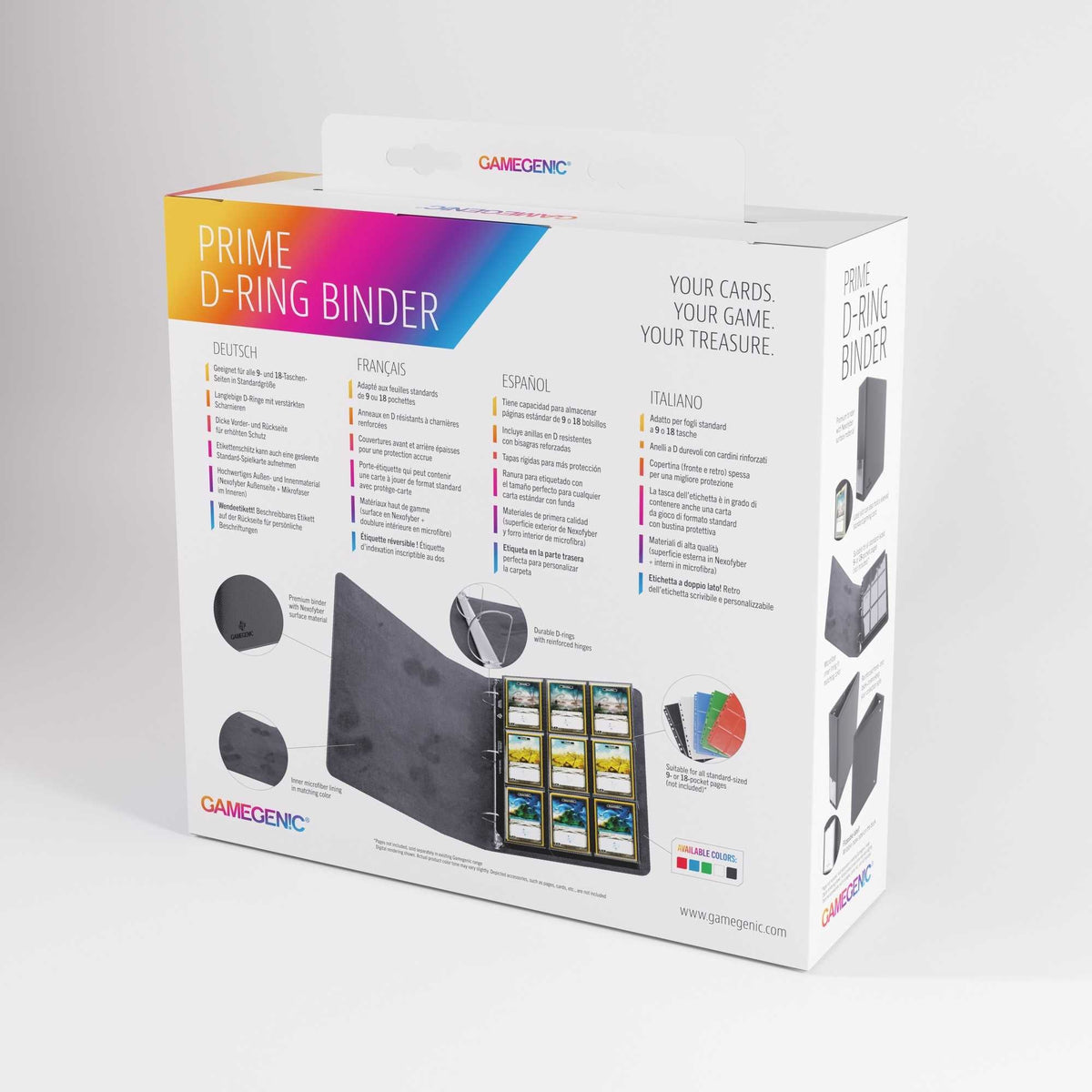Gamegenic Prime D-Ring Binder - Black