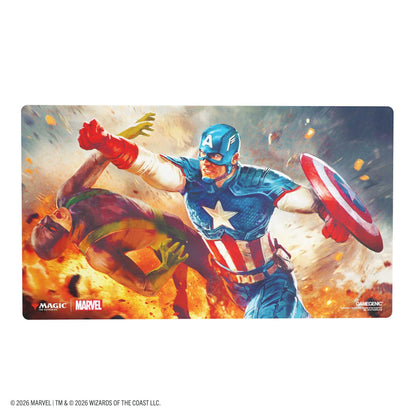 Gamegenic Magic: The Gathering Marvel Super Heroes Prime Playmat - Captain America, Super-Soldier