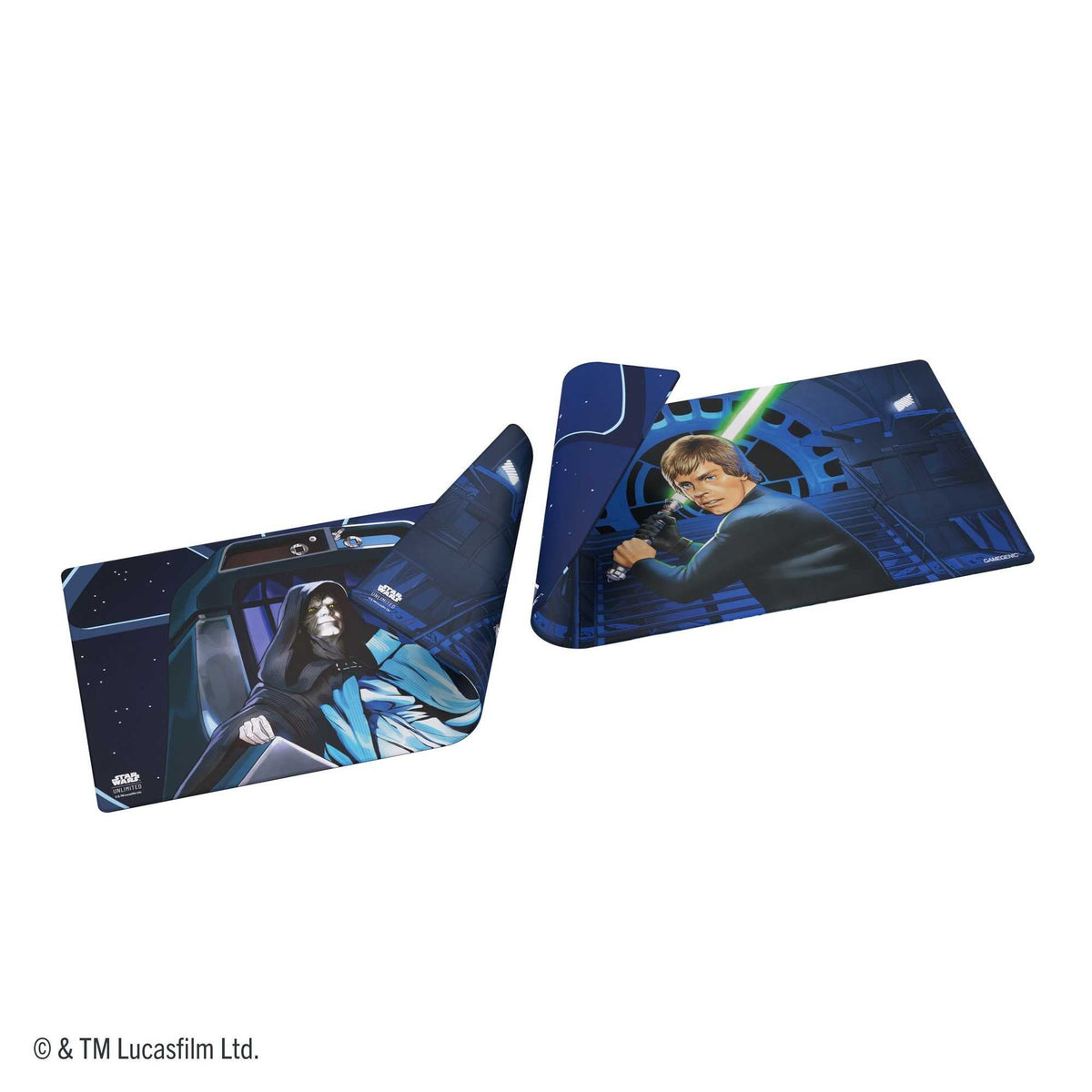 Gamegenic Star Wars: Unlimited Double-Sided Game Mat – Jedi Luke Skywalker & Emperor Palpatine