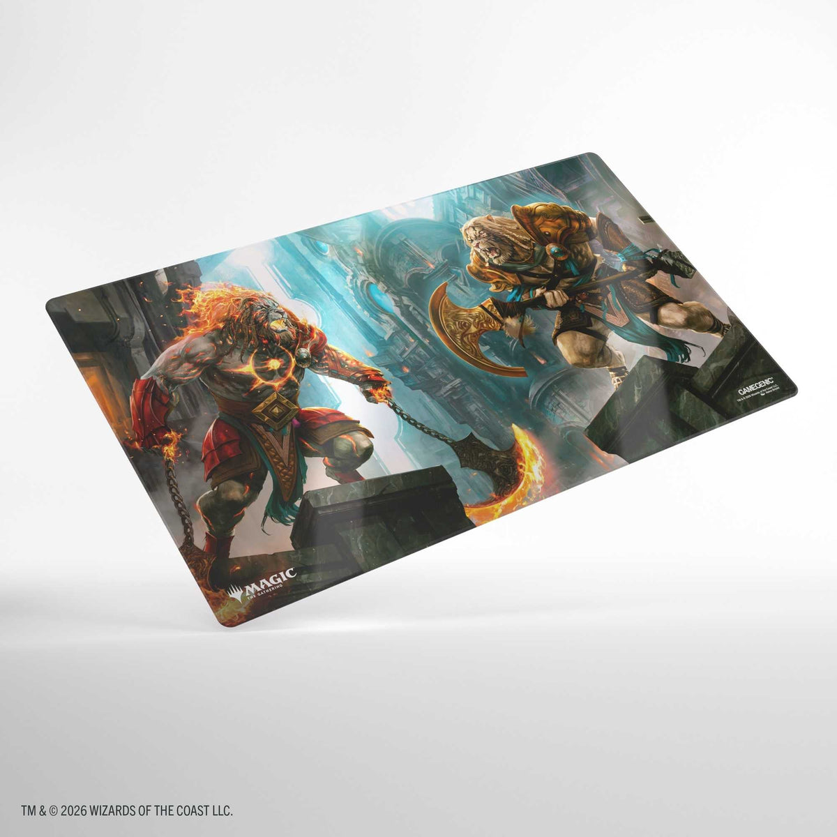 Gamegenic Magic: The Gathering Reality Fracture Shiny Playmat - Ajani, Path of Vengeance/Ajani, Counterattack Leader