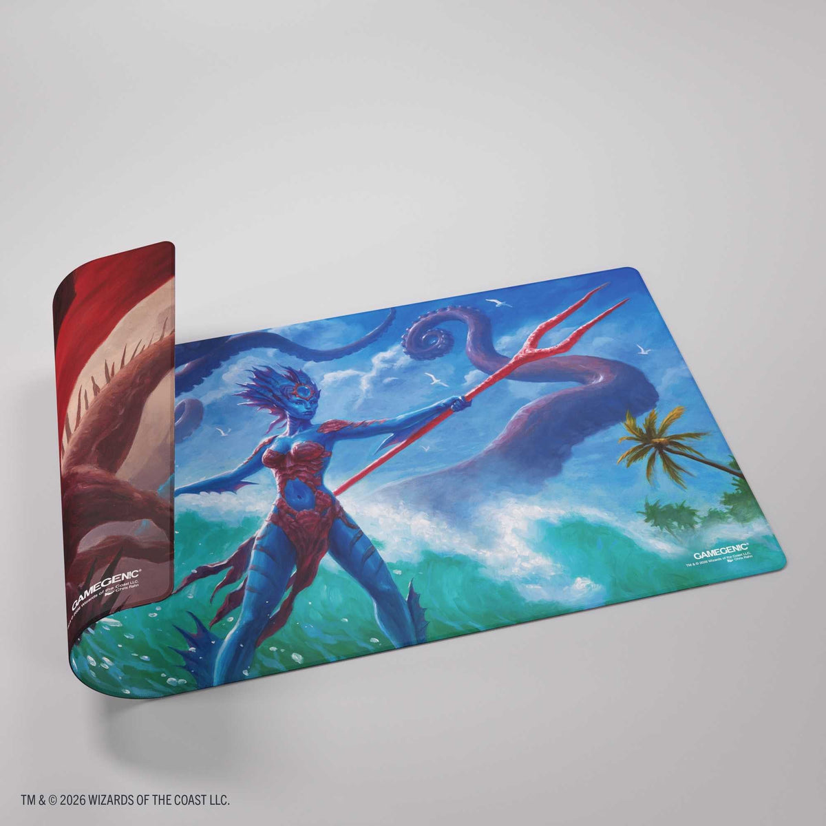 Gamegenic Magic: The Gathering Reality Fracture Double-sided Playmat – Kiora of Salt and Sand / Kiora of Fire and Ashes