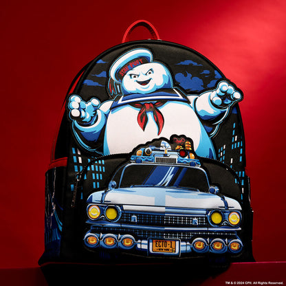 Loungefly Ghostbusters Stay Puft Ecto-1 Light-Up Mini Backpack