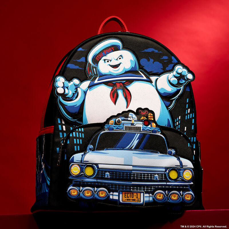 Loungefly Ghostbusters Stay Puft Ecto-1 Light-Up Mini Backpack