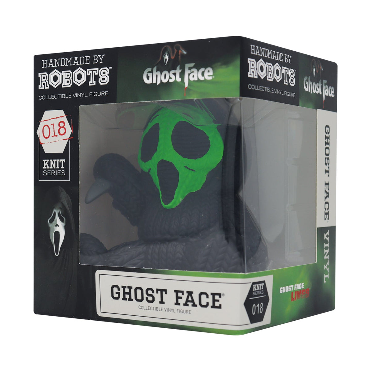 Handmade by Robots Ghost Face Fluorescent Green Vinyl Figure