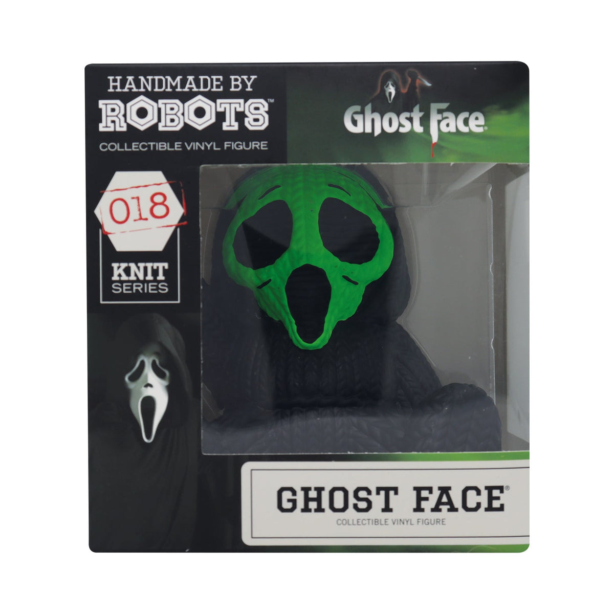 Handmade by Robots Ghost Face Fluorescent Green Vinyl Figure