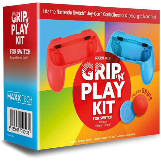 Maxx Tech Grip 'n' Play Controller Kit for Nintendo Switch