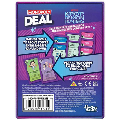 Monopoly Deal: KPop Demon Hunters