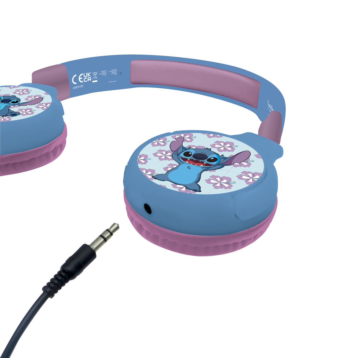 Lexibook Disney Stitch 2-in-1 Bluetooth and Wired Kids' Headphones