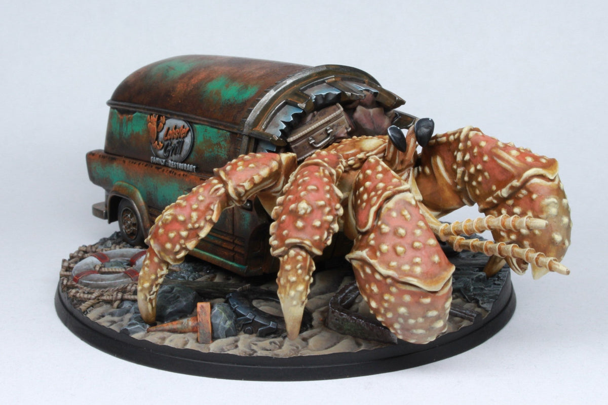 Fallout Hermit Crab 32mm Resin Miniature with 100mm Scenic Base