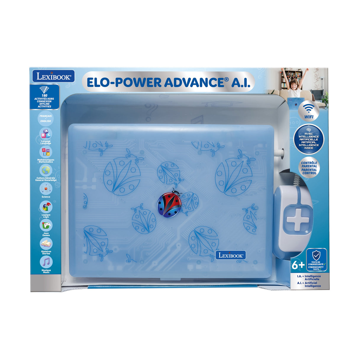 Lexibook ELO-Power Advance A.I. English/French Educational Laptop