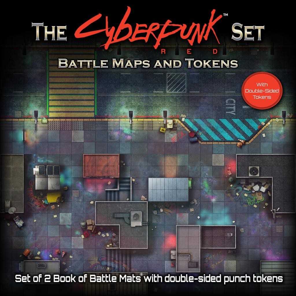 Books of Battle Mats & Tokens: The Cyberpunk Set