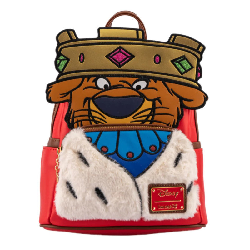 Loungefly Disney Robin Hood Prince John Cosplay Mini Backpack Soft Toy