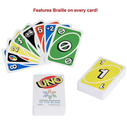 UNO Braille Card Game