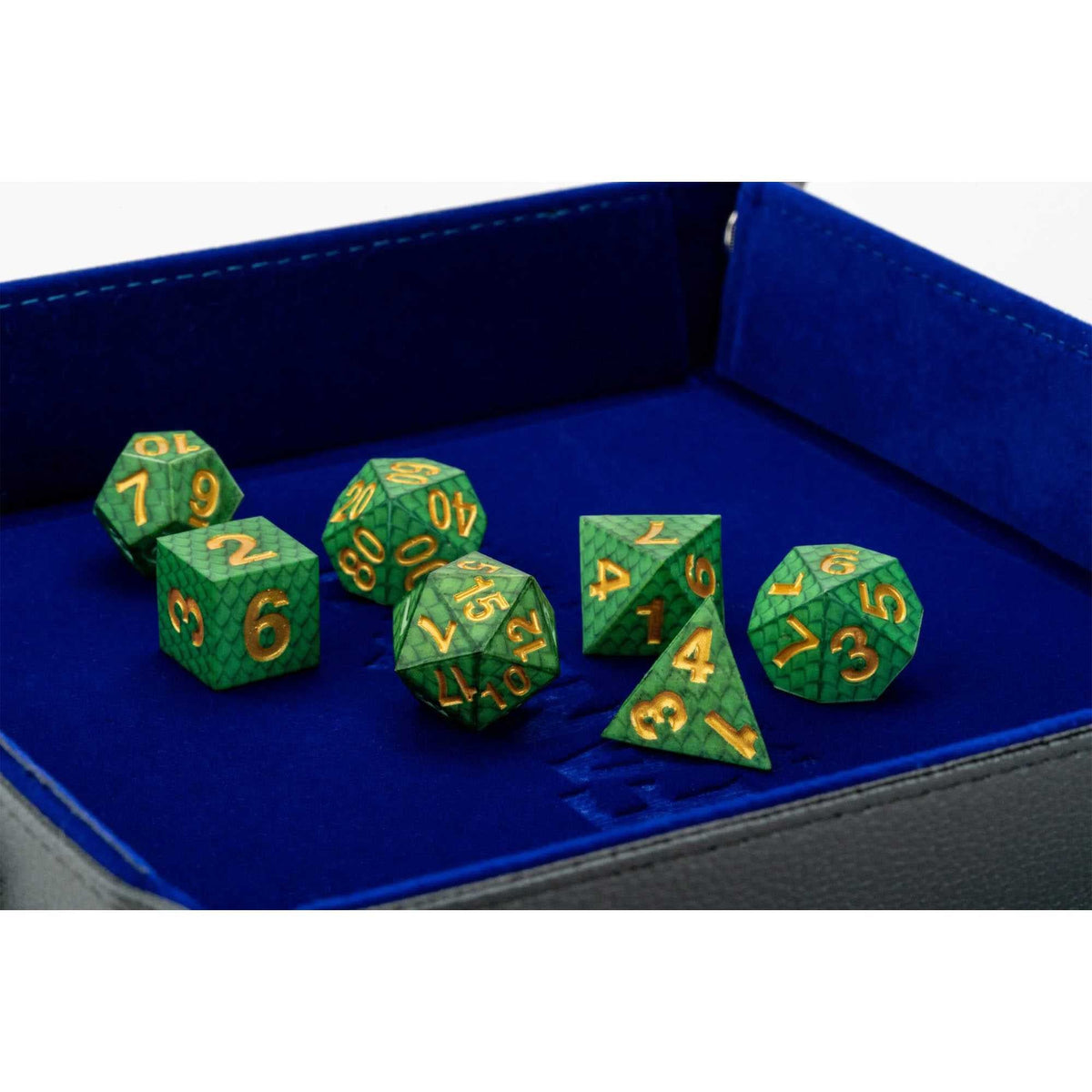 FanRoll Dragon Storm Silicone Dice Set – Green Dragon Scales