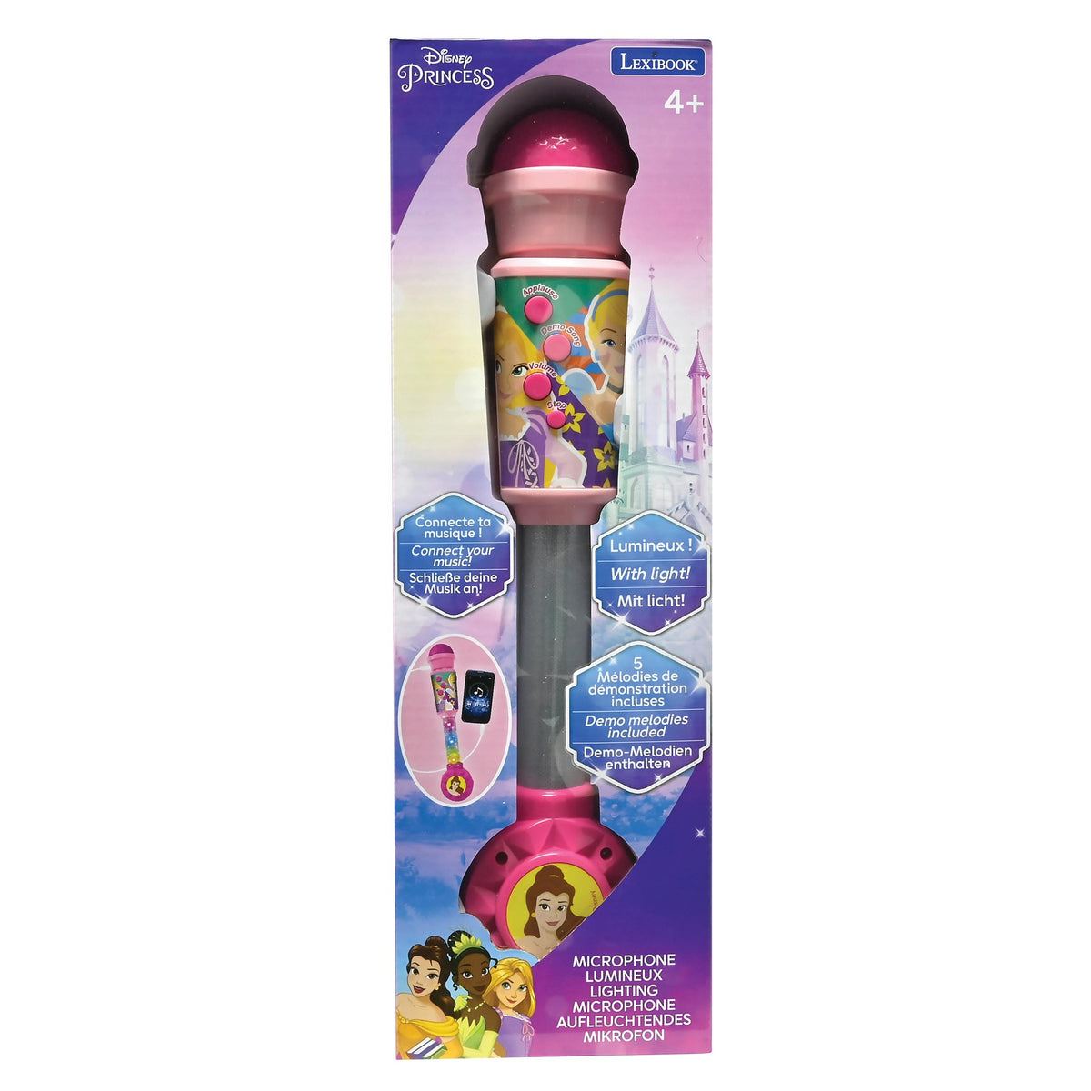 Lexibook Disney Princess Light-Up Microphone with Speaker