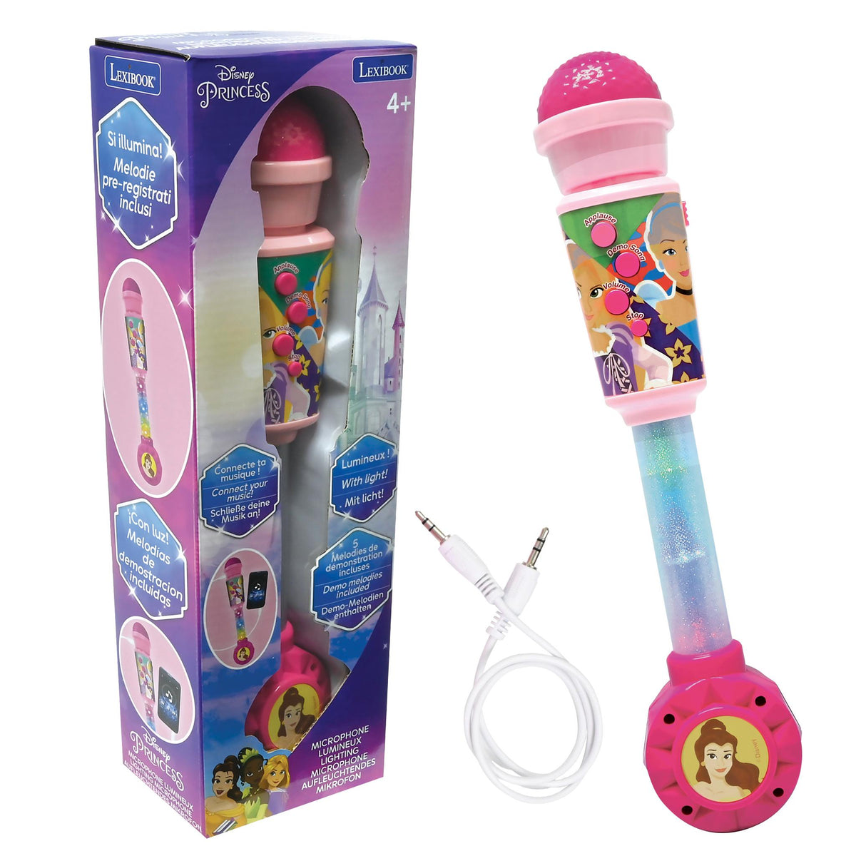 Lexibook Disney Princess Light-Up Microphone with Speaker