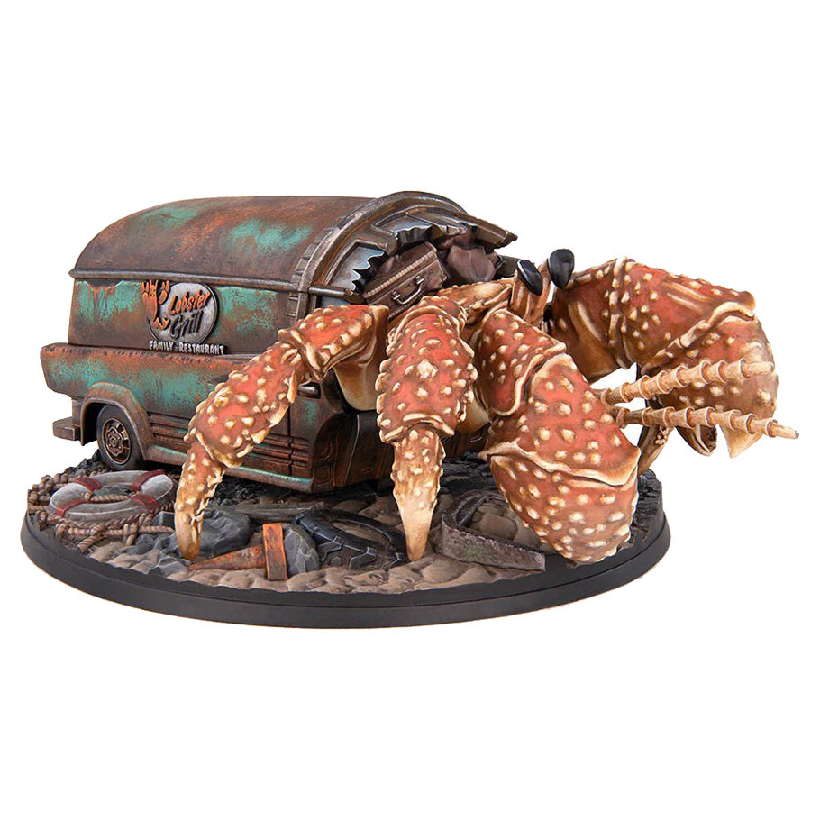 Fallout Hermit Crab 32mm Resin Miniature with 100mm Scenic Base