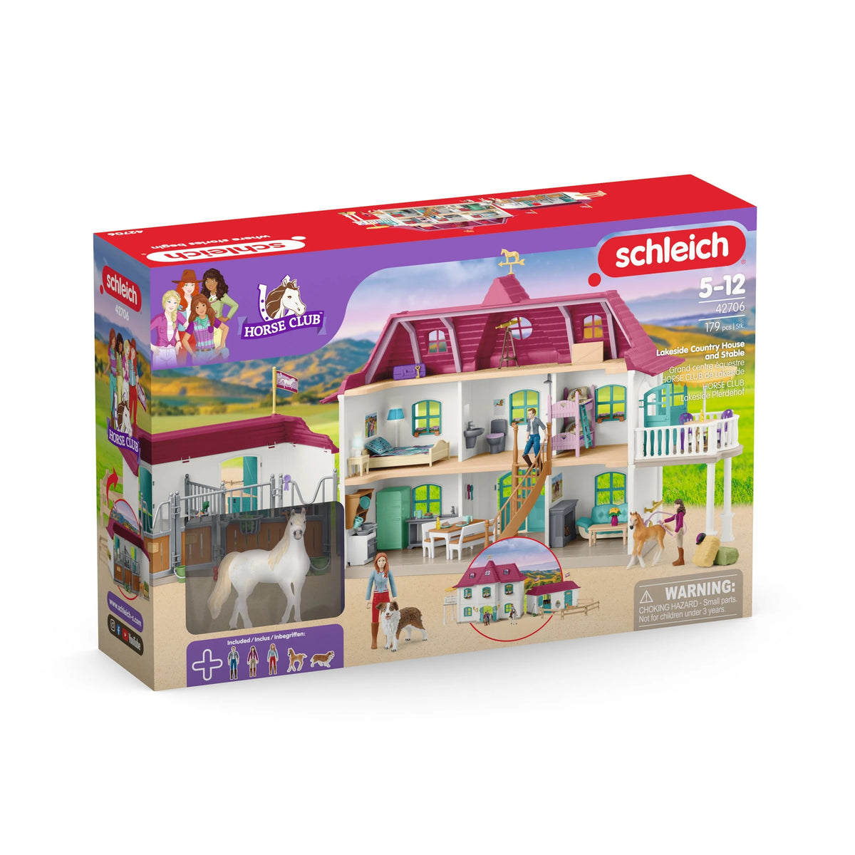Schleich HORSE CLUB Lakeside Country House and Stable Playset