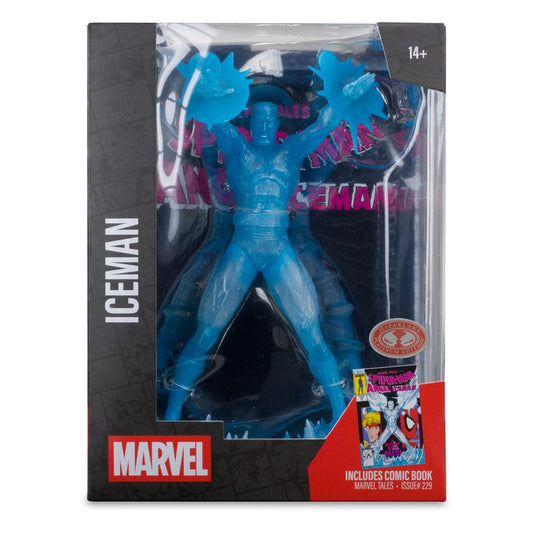 McFarlane Toys Marvel Tales #229 Iceman 1:6 Scale Red Platinum Edition Figurine