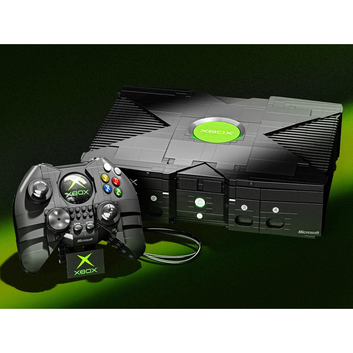 Mattel Brick Shop Xbox Original Console Building Set, 3,509 Pieces